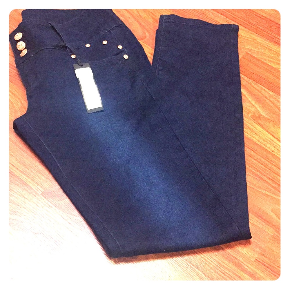 Dark Wash High Waisted Jeans